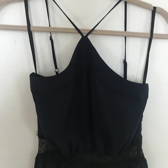 BCBGeneration chiffon gown with lace detail - Picture 2 of 8